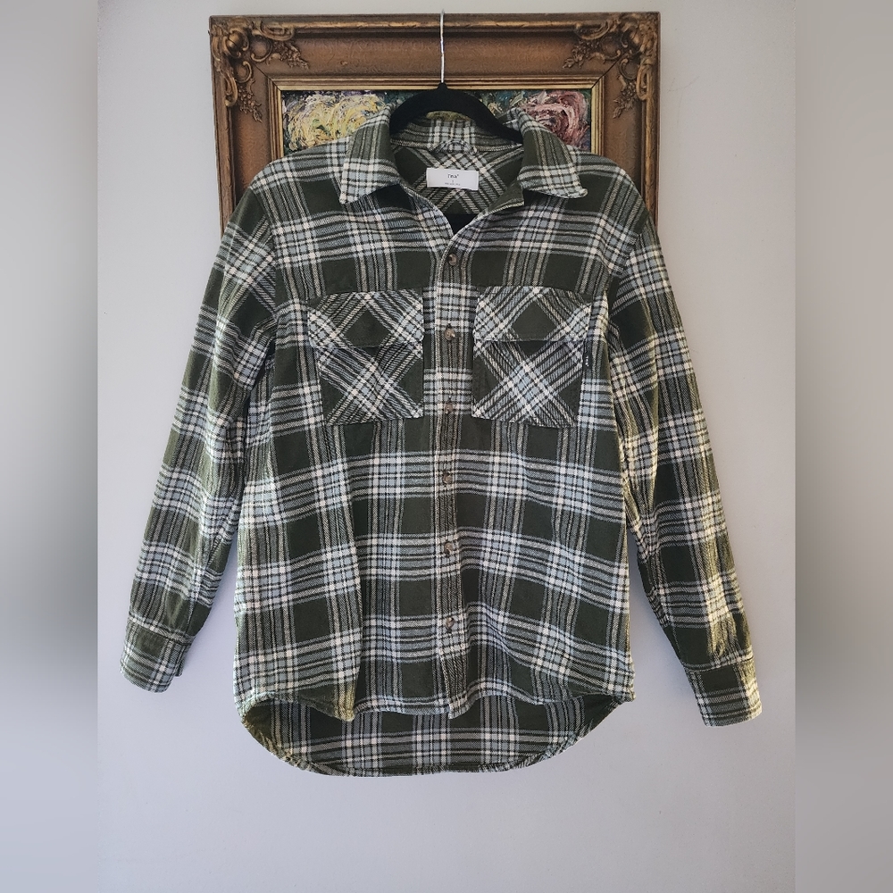 TNA Aritzia plaid jacket/shirt